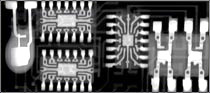 Elektronik Röntgenbild Leiterplatte